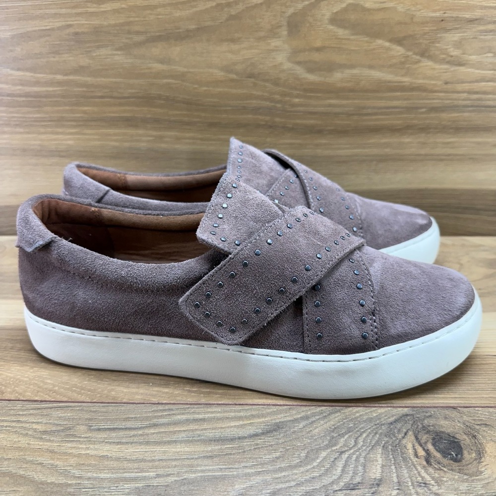FRYE Nina Stud Sneakers Flats Womens 9.5 Dusty Rose Cross Strap Chunky Platform